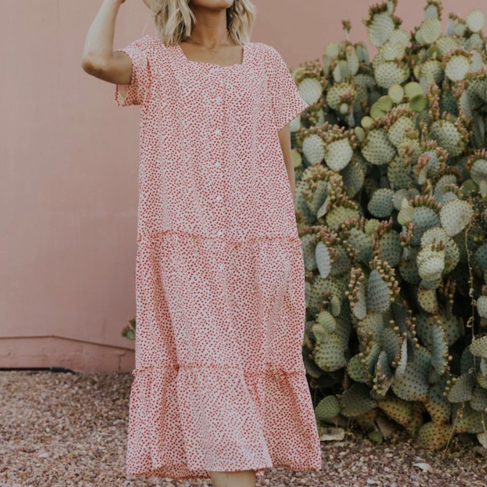 Roolee dress - love you always tiered midi